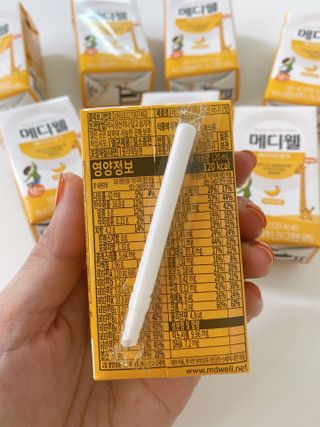 메디웰 페디아드링크 미니 바나나맛 — 5점을 준 리뷰어가 2022년 8월 올린 사용 사진