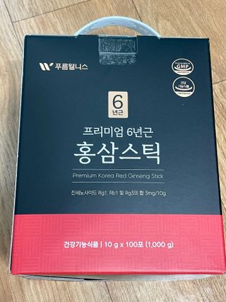 [푸름웰니스] 프리미엄 6년근 홍삼스틱 3mg x 100포 — 5점을 준 리뷰어가 2022년 4월 올린 사용 사진