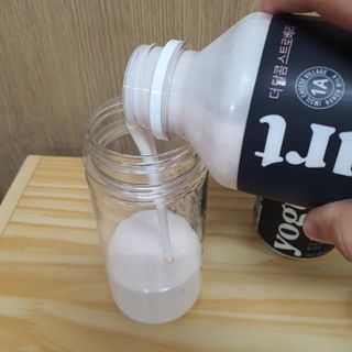 숲골 임실치즈마을 프로바이오 요거트 450ml 2개 — 5점을 준 리뷰어가 2021년 10월 올린 사용 사진