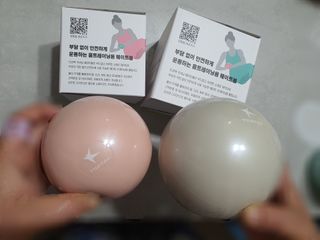 트라택 쿠셔닝 웨이트볼 0.5kg + 1kg SET — 4.5점을 준 리뷰어가 2022년 6월 올린 사용 사진