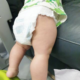 오브맘 밤 프리미엄 아기 기저귀 팬티형 밴드형 — 5점을 준 리뷰어가 2020년 12월 올린 사용 사진