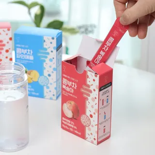 참앤들황토농원 7가지 맛! 탄산 톡톡! 스파클링! 데이앤 콤부차 7종 10포 1박스씩 ★총 7박스★ — 5점을 준 리뷰어가 2023년 1월 올린 사용 사진