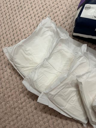 N[템포 ] 패드 내추럴 순면 입는 오버나이트 5P * 2개 — 5점을 준 리뷰어가 2024년 3월 올린 사용 사진