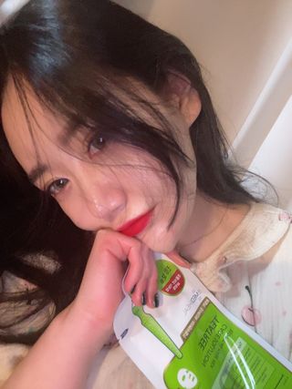 메디힐 올리브영 1등 마스크팩 워터마이드팩 2매 + 티트리팩 2매 기획세트 — 5점을 준 리뷰어가 2021년 3월 올린 사용 사진