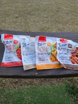 굽네몰 [굽네] 소스가 맛있는 닭가슴살 슬라이스 4종 — 5점을 준 리뷰어가 2021년 4월 올린 사용 사진
