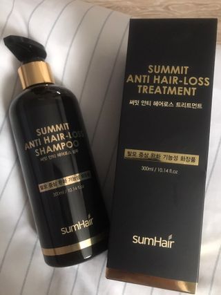 썸헤어 / SUMHAIR 썸헤어  써밋 안티 헤어로스 샴푸+트리트먼트 — 5점을 준 리뷰어가 2021년 6월 올린 사용 사진