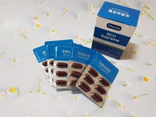 뉴트리션팩토리 비타프렙 오큐슈프림 루테인 오메가3 1050mg — 4점을 준 리뷰어가 2021년 6월 올린 사용 사진