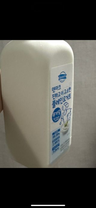 *구매평_[덴마크] 진하고 더 고소한 무가당 플레인 요거트 1.8L — 5점을 준 리뷰어가 2025년 9월 올린 사용 사진