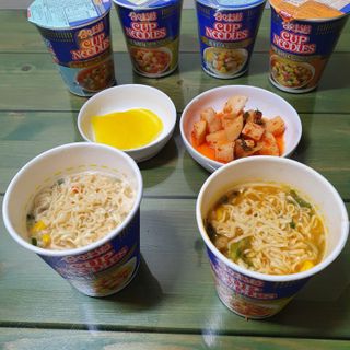 NISSIN 닛신 컵누들  4종 - 씨푸드오리지날, 씨푸드 스파이시, 씨푸드 커리, 씨푸드 XO소스 — 5점을 준 리뷰어가 2021년 10월 올린 사용 사진