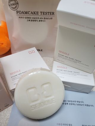 자이블 폼케이크 베이직 바질/피오니 — 5점을 준 리뷰어가 2022년 1월 올린 사용 사진