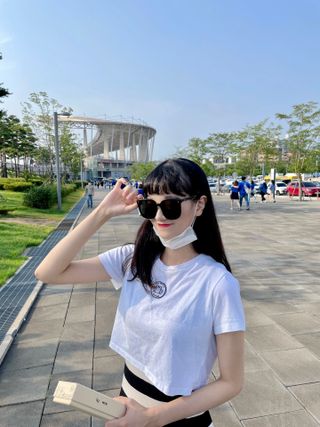 아이엘이 22SS iLe 선글라스_타이디/림피오 — 5점을 준 리뷰어가 2022년 7월 올린 사용 사진