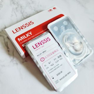 렌시스 LENSSIS [ 렌시스 ] 데일리 소프트한 색감렌즈 ＃밀키시리즈 1개월용 ｜ 3컬러 중 택1 ｜ — 4점을 준 리뷰어가 2021년 6월 올린 사용 사진