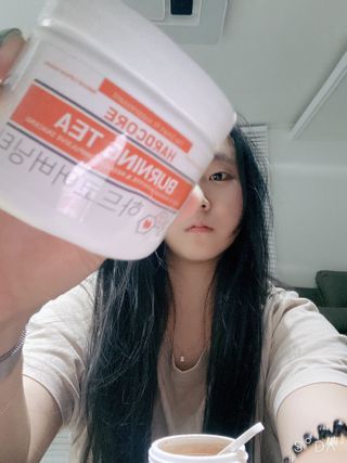 뉴트리션팩토리 하드코어버닝티 오리지널 — 4점을 준 리뷰어가 2021년 9월 올린 사용 사진