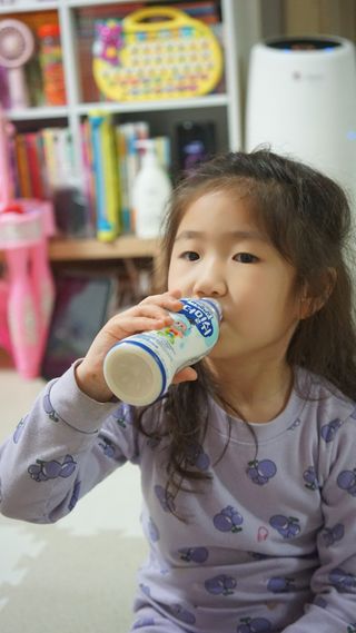 남양유업 [ 아인슈타인 ] 머리가 마시는 아인슈타인 킨더밀쉬 — 5점을 준 리뷰어가 2020년 12월 올린 사용 사진
