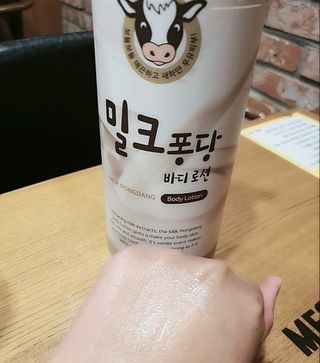 [과일나라] 대용량 밀크퐁당 바디로션+바디워시 2종 — 5점을 준 리뷰어가 2021년 10월 올린 사용 사진