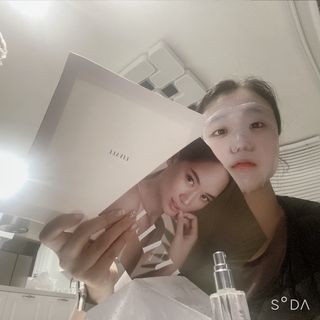 리브얼 | LIVALL 바이오셀룰로오스 마스크 레스트 앤 글로우 33ml  x 3개입 — 4점을 준 리뷰어가 2022년 6월 올린 사용 사진