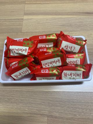 롯데제과 티코밀크초코 — 5점을 준 리뷰어가 2021년 9월 올린 사용 사진