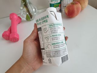 셀렉스스포츠 셀렉스 스포츠 웨이 프로틴 복숭아_ 330ml x 12팩 — 4.5점을 준 리뷰어가 2021년 7월 올린 사용 사진