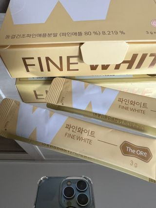 디오르 파인화이트 — 5점을 준 리뷰어가 2022년 1월 올린 사용 사진