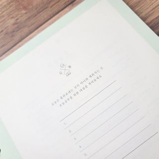 리훈 여러분의 오늘을 채워나갈 수 있도록 도와줄 오늘공부 1년용 스터디플래너 — 5점을 준 리뷰어가 2021년 3월 올린 사용 사진