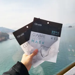 끌린에르 스포츠 귀편한 새부리형 마스크 — 5점을 준 리뷰어가 2022년 2월 올린 사용 사진