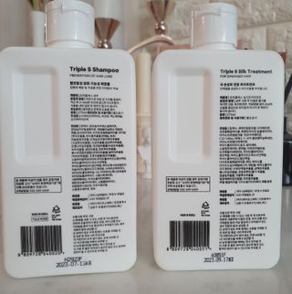 트리플에스 탈모 샴푸 275ml + 실크 트리트먼트 275ml — 5점을 준 리뷰어가 2021년 4월 올린 사용 사진