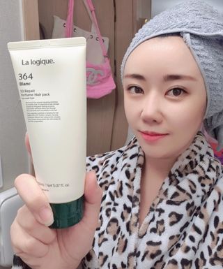 라로지크 X3 리페어 퍼퓸 헤어팩 150mℓ — 5점을 준 리뷰어가 2021년 12월 올린 사용 사진