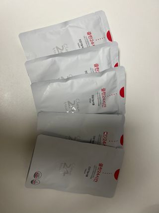 클린24시간 1BOX(5포) + 전용보틀(500ml) — 4.5점을 준 리뷰어가 2023년 4월 올린 사용 사진