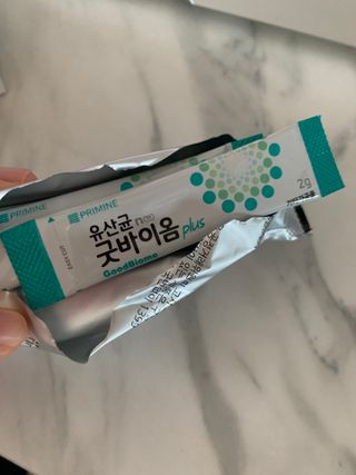 프리마인 유산균 국가지정연구소 선정, 살아있는 생유산균 200억 마리의 힘. 유산균n굿바이옴플러스 — 5점을 준 리뷰어가 2021년 10월 올린 사용 사진
