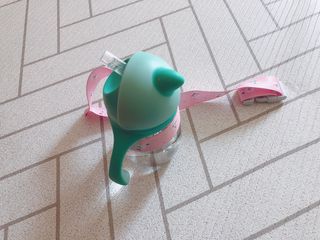 유비맘 트라이탄 코니빨대컵_컬러 랜덤 발송 — 5점을 준 리뷰어가 2021년 2월 올린 사용 사진