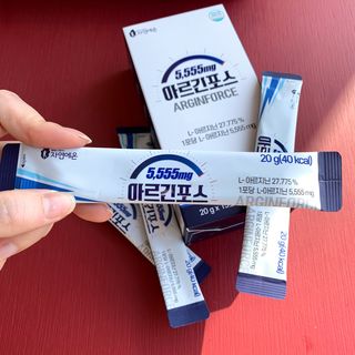 자연에온 아르긴포스 L-아르기닌 5555mg 스틱 15개입 1박스 — 4점을 준 리뷰어가 2021년 4월 올린 사용 사진