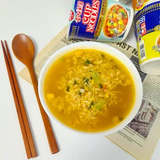 NISSIN 닛신 컵누들  4종 - 씨푸드오리지날, 씨푸드 스파이시, 씨푸드 커리, 씨푸드 XO소스 — 5점을 준 리뷰어가 2022년 4월 올린 사용 사진