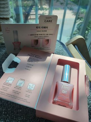 젤리핏 피치리페어 10ml 피치 컬러영양제 효과있는 손톱강화제 — 5점을 준 리뷰어가 2022년 7월 올린 사용 사진