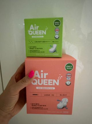 에어퀸 뉴브레스 유기농 생리대 4종 (팬티라이너 20P + 중형 10P + 대형 10P + 오버나이트 8P)_체험단 — 5점을 준 리뷰어가 2024년 8월 올린 사용 사진