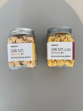 페페로니 진짜 프리바이오틱스 치즈+치즈고구마 180g+180g — 4.5점을 준 리뷰어가 2021년 7월 올린 사용 사진