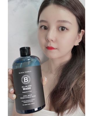 블랙페블 올인원 워시 쿨 웨이브 500ml — 5점을 준 리뷰어가 2021년 5월 올린 사용 사진