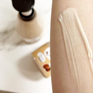 [과일나라] 피부가 마시는 커피우유 바디클렌저&바디로션 — 3.5점을 준 리뷰어가 2022년 3월 올린 사용 사진