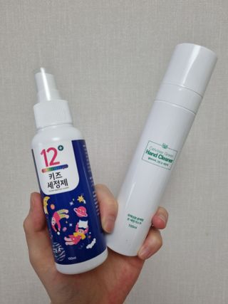 셀바이져 항균 스프레이 핸드워시 + 키즈세정제 SET — 5점을 준 리뷰어가 2021년 3월 올린 사용 사진