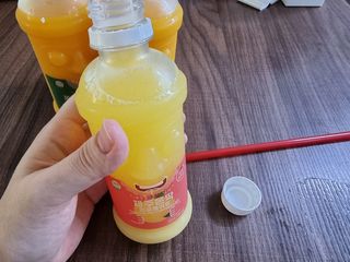 탐라원 제주의 맛, 몬딱주스 4종세트 - 한라봉몬딱주스, 천혜향몬딱주스, 청귤에이드, 당근몬딱주스 — 3점을 준 리뷰어가 2021년 7월 올린 사용 사진