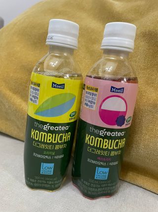 더그레잇티 콤부차 [매일유업] 더그레잇티 44kcal 콤부차 300ml *12개입 (오리지널 6개+베리리치 6개) — 5점을 준 리뷰어가 2023년 7월 올린 사용 사진