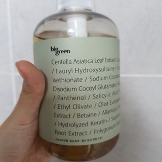 빅그린 안티 헤어로스 탈모 시카 바이옴 샴푸 500ml (중건성두피용) — 5점을 준 리뷰어가 2022년 7월 올린 사용 사진