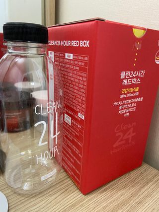 클린24시간 레드박스 1BOX(5포) + 전용보틀(500ml) — 5점을 준 리뷰어가 2024년 1월 올린 사용 사진