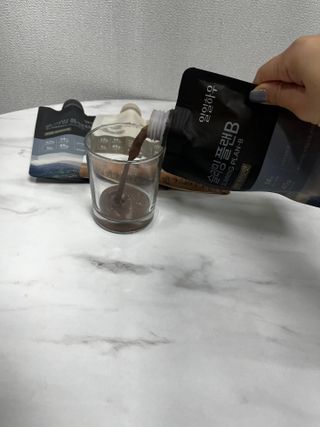 일일하우 슬리밍 플랜B 고소한 귀리맛, 진한 카카오맛 (체중조절식) — 5점을 준 리뷰어가 2023년 7월 올린 사용 사진