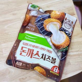 [풀무원] 치즈볼 2종-돈까스치즈볼, 감자치즈볼 — 5점을 준 리뷰어가 2021년 4월 올린 사용 사진