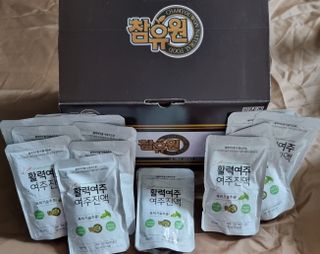 참유원 특허제조 활력 여주진액 여주즙 50포 — 5점을 준 리뷰어가 2022년 3월 올린 사용 사진