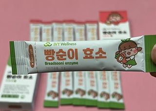 아이비웰니스 빵순이 효소 키위맛 7포 + 석류맛 7포 (총 14포, 2주분) — 5점을 준 리뷰어가 2022년 10월 올린 사용 사진