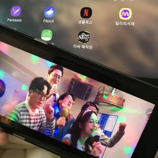 매직씽 노래방 어플리케이션 6개월 이용권 — 5점을 준 리뷰어가 2021년 11월 올린 사용 사진