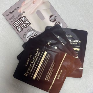 [올리브영] 웰더마 프리미엄 레티놀 콜라겐 리프팅 리스토어 피팅마스크 4매 — 5점을 준 리뷰어가 2025년 7월 올린 사용 사진