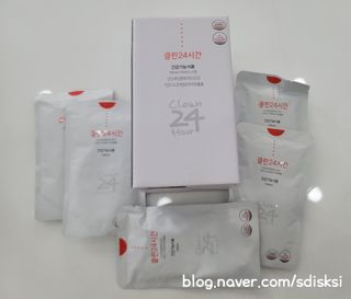 클린24시간 1BOX(5포) + 전용보틀(500ml) — 5점을 준 리뷰어가 2022년 10월 올린 사용 사진