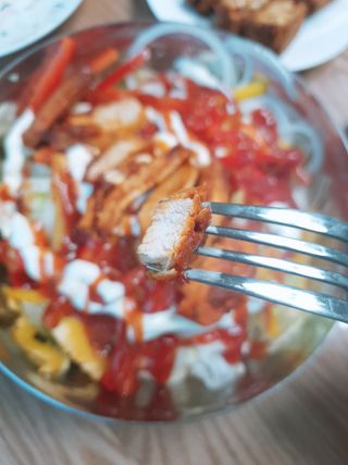 굽네몰 [굽네] 소스가 맛있는 닭가슴살 슬라이스 4종 — 5점을 준 리뷰어가 2021년 4월 올린 사용 사진